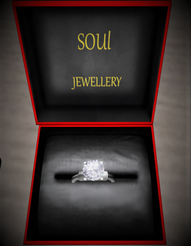 SERENITY SINGLE ROW BOX RING / SIL